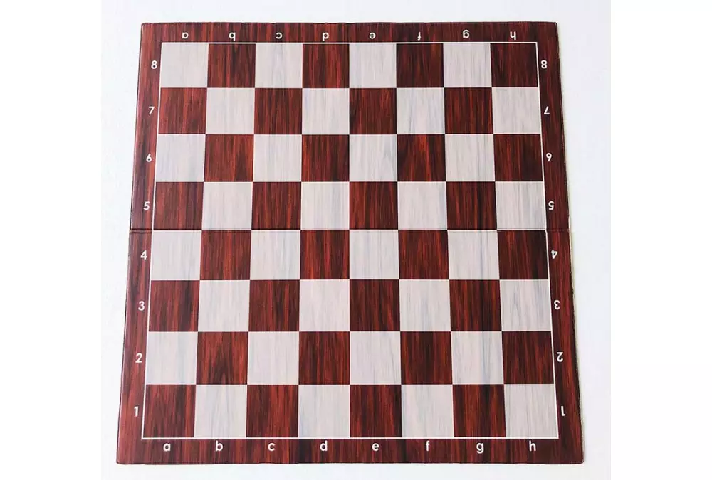 Szachownica plastikowa składana nr 6 (pole 57 mm) - Imitacja drewna