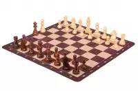 Szachownica zwijana nr 6 (51 cm), antypoślizgowy spód MAHOGANY