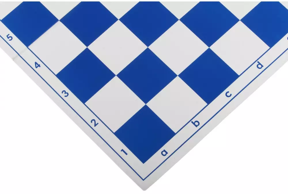 Szachownica plastikowa składana nr 4+, biało - niebieska