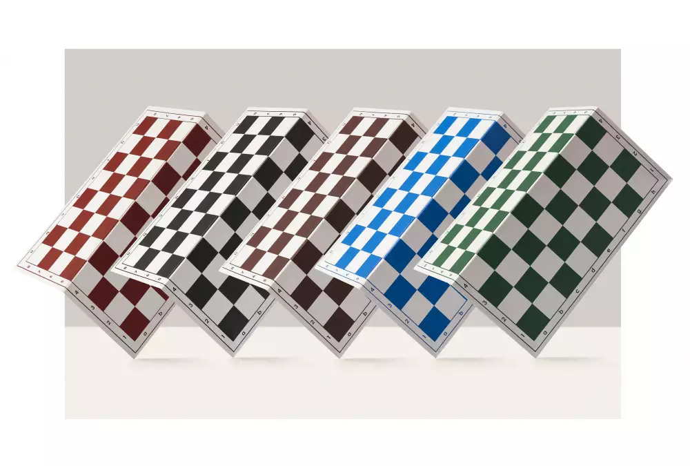 Szachownica plastikowa składana nr 4+, biało - niebieska