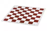 Szachownica plastikowa składana nr 4+, biało - czerwona