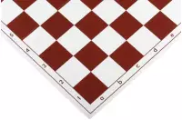 Szachownica plastikowa składana nr 4+, biało - czerwona