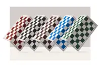 Szachownica plastikowa składana nr 6, biało - brązowa Szachownica plastikowa składana nr 6, biało - brązowa