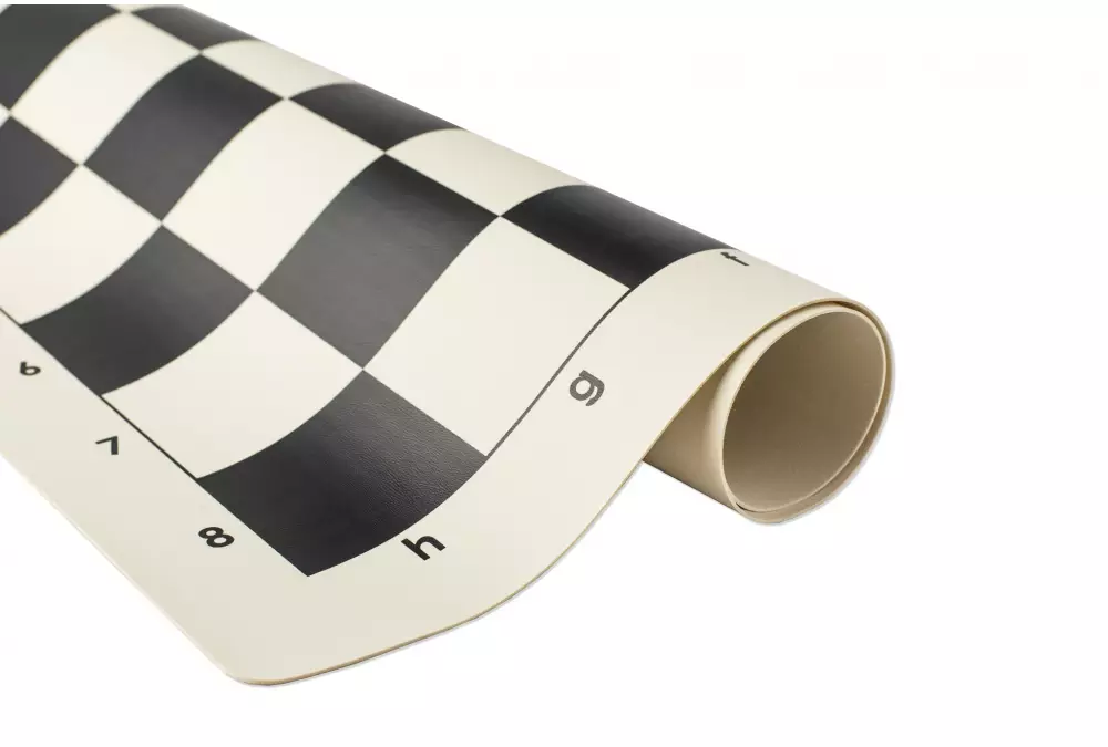 Szachownica winylowa rolowana, pole 60 mm, biało - czarna