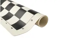 Szachownica winylowa rolowana, pole 60 mm, biało - czarna Szachownica winylowa rolowana, pole 60 mm, biało - czarna