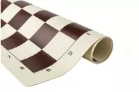 Szachownica winylowa rolowana, pole 60 mm, biało - brązowa