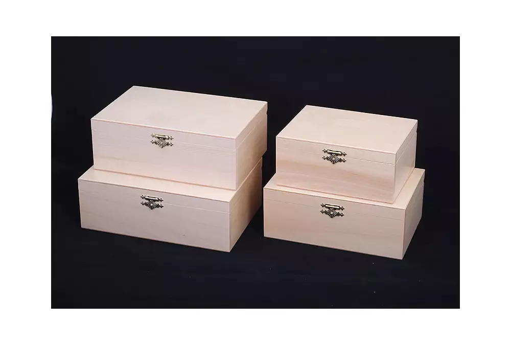 Drewniany kuferek do przechowywania figur Staunton nr 5 (wysokość króla 90 mm)