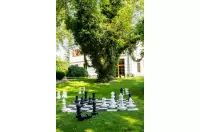Figury plastikowe do szachów plenerowych / ogrodowych (wysokość króla 64 cm)