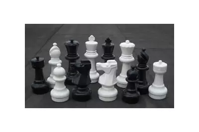 Mały zestaw szachów ogrodowych (król 30 cm)