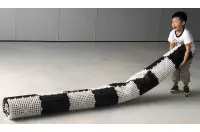 Szachownica gumowa do szachów oraz warcabów plenerowych / ogrodowych (pole 30 cm)