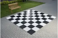 Szachownica plastikowa do szachów oraz warcabów plenerowych / ogrodowych (pole 36 cm) Szachownica plastikowa do szachów oraz warcabów plenerowych / ogrodowych (pole 36 cm)
