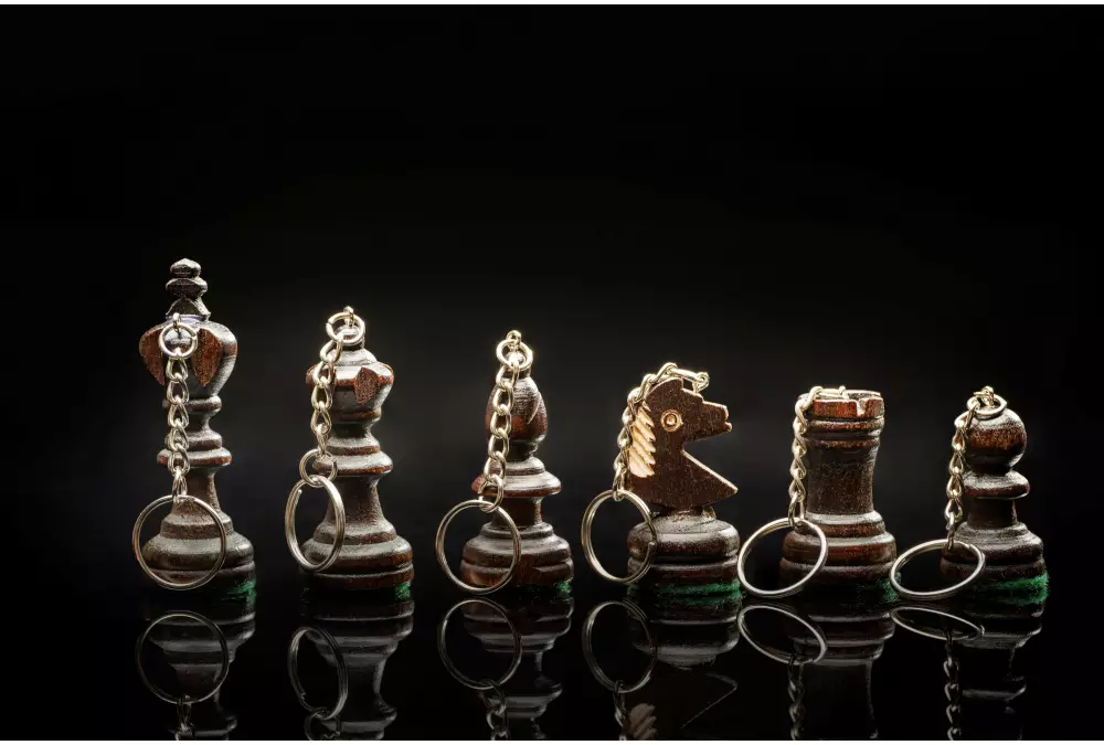 Brelok czarny goniec