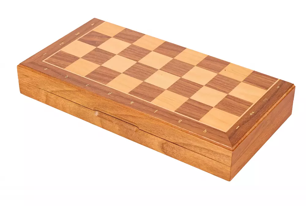 Szachy magnetyczne-orzechowe (33x33cm)