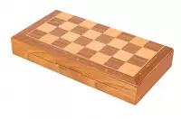 Szachy magnetyczne-orzechowe (33x33cm)