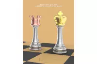 Elegancki breloczek szachowy Meta[l]morphose - król