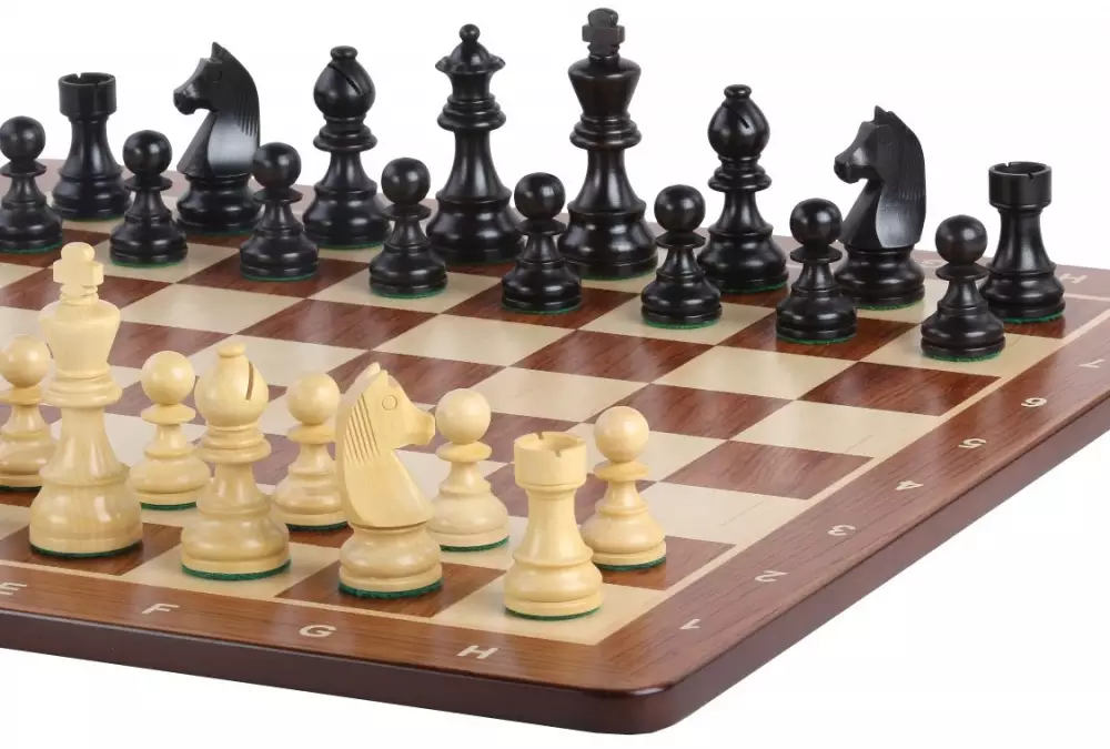 Zestaw szachowy Timeless - szachownica (pole 58mm), figury (król 96 mm)