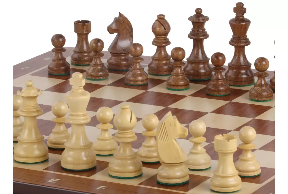 Zestaw szachowy turniejowy Nr 5 - deska 50mm + figury Timeless (German Knight) 3,5"