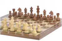 Zestaw szachowy turniejowy Nr 5 - deska 50mm + figury German Knight 3,5