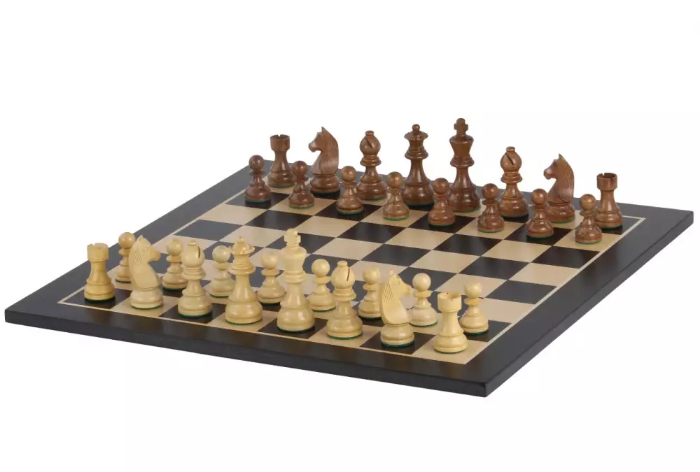 Zestaw szachowy turniejowy Nr 5 (Deska 48x48cm + figury Timeless German Knight)