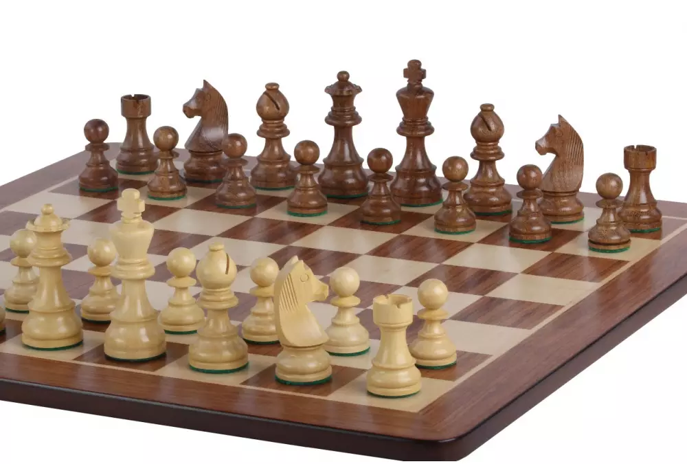 Zestaw szachowy turniejowy Nr 5 - deska 50mm + figury German Knight 3,5