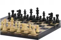 Zestaw szachowy French Lardy (replika) - szachownica (pole 50 mm), figury (król 90 mm)