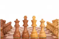 Zestaw szachowy French Mahogany| Król 98 mm | Pole 58 mm | Drewniany
