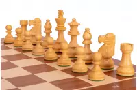 Zestaw szachowy French Mahogany| Król 98 mm | Pole 58 mm | Drewniany
