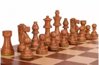 Zestaw szachowy French Mahogany| Król 98 mm | Pole 58 mm | Drewniany