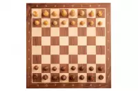Zestaw szachowy French Walnut | Król 98 mm | Pole 58 mm | Drewniany