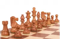Zestaw szachowy French Walnut | Król 98 mm | Pole 58 mm | Drewniany