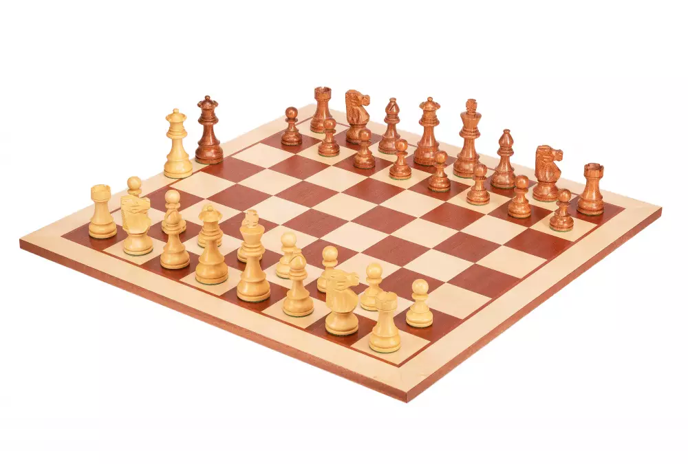 Zestaw szachowy French Light| Król 98 mm | Pole 58 mm | Drewniany