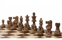 Zestaw szachowy French Lardy (replika) - szachownica (pole 58 mm), figury (król 96 mm)