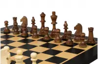 Zestaw szachowy turniejowy Nr 4 - szachownica 40 mm + figury Sunrise Staunton 78 mm