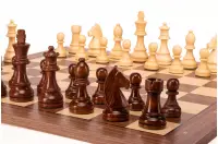 Zestaw szachowy German Walnut | Król 98 mm | Pole 50 mm | Drewniany