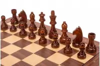 Zestaw szachowy German Walnut | Król 98 mm | Pole 50 mm | Drewniany