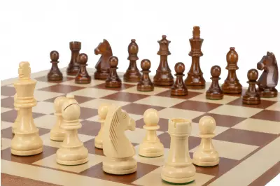 Zestaw szachowy German | Król 98 mm | Pole 58 mm | Drewniany