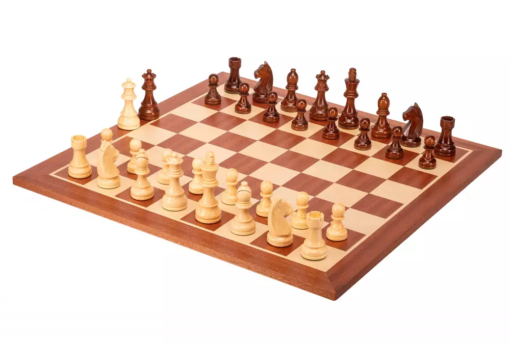 Zestaw szachowy German | Król 98 mm | Pole 58 mm | Drewniany