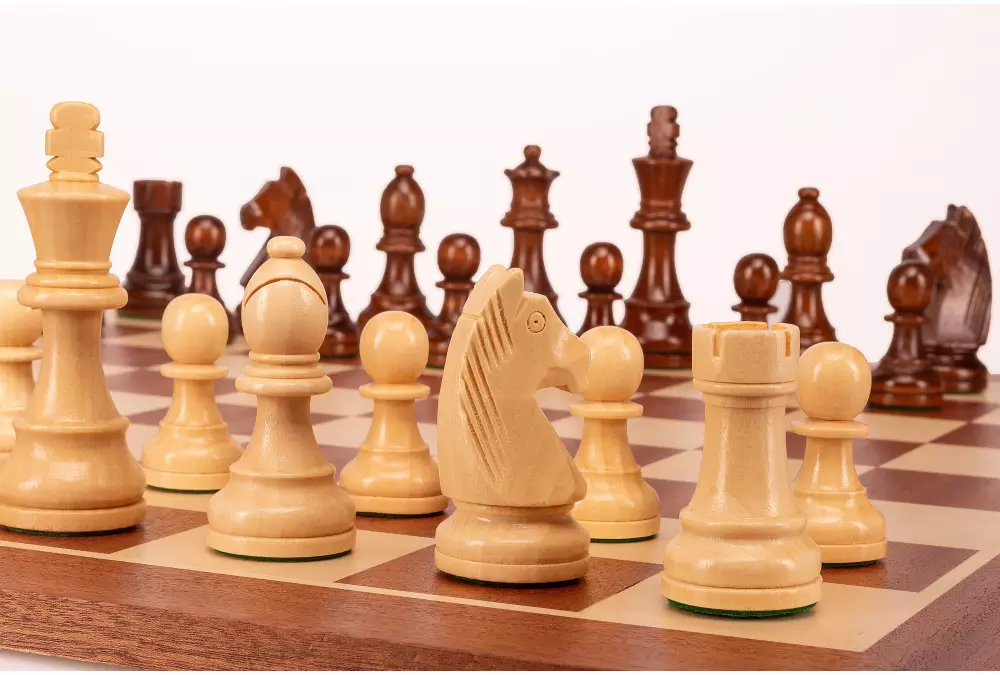 Zestaw szachowy German | Król 98 mm | Pole 58 mm | Drewniany