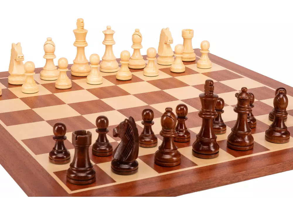 Zestaw szachowy German | Król 98 mm | Pole 58 mm | Drewniany