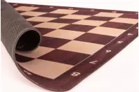 Zestaw szachowy | Figury szachowe German 5+ | Król 98 mm | Szachownica zwijana Mahoniowa