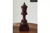 Puchar szachowy drewniany - Czarny Hetman