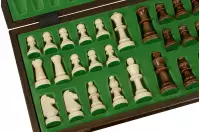 Szachy treningowe drewniane 48 cm dociążane metalem (pole 50 mm, król 90 mm)