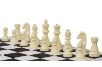 Figury szachowe Staunton nr 3, plastikowe (król 65 mm)