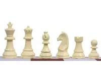 Figury szachowe Staunton nr 3, plastikowe (król 65 mm)