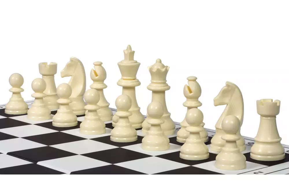 Figury szachowe Staunton, plastikowe (król 85 mm)