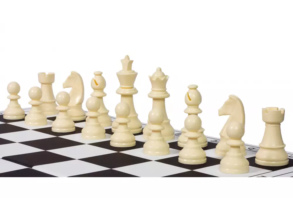 Figury szachowe Staunton 6, plastikowe (król 95 mm)