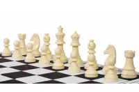 Figury szachowe Staunton 6, plastikowe (król 95 mm)