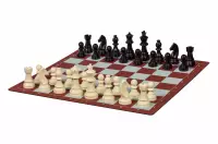 Podróżny zestaw szachowy (figury plastikowe + szachownica zwijana + torba)