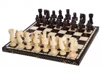 SZACHY DREWNIANE "CEZAR DUŻY" (82 x 81 cm) - ręcznie rzeźbione