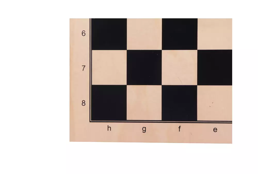 Dwustronna deska: Szachy + młynek, (52x52cm), jawor, czarny nadruk